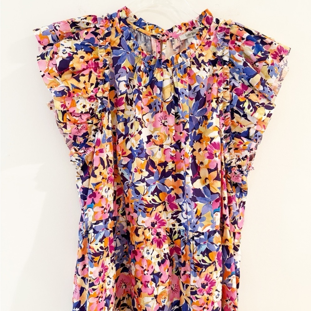 Tyler Boe Ursula Cotton Bouquet Dress - Picture 4 of 13